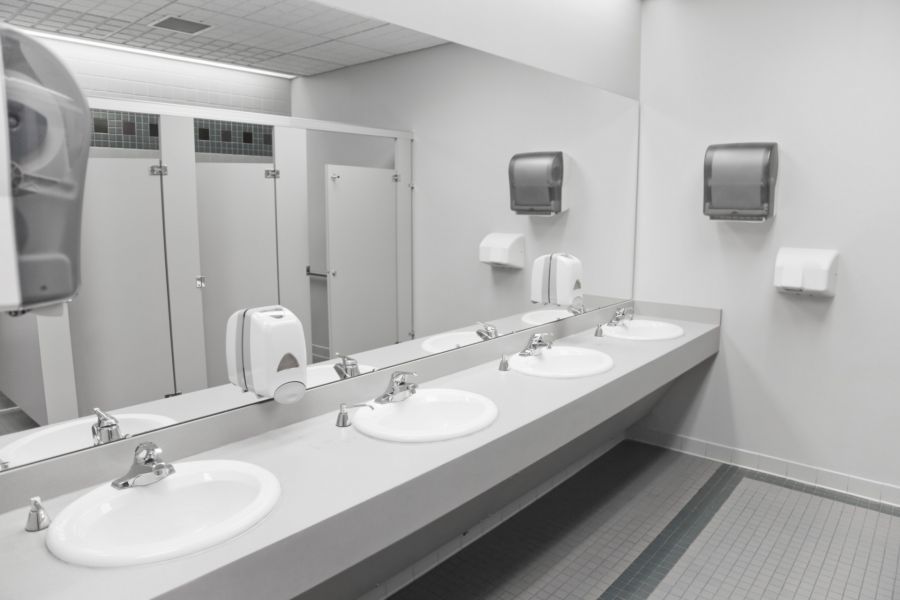 Restroom Cleaning by A Plus House & Office Cleaning